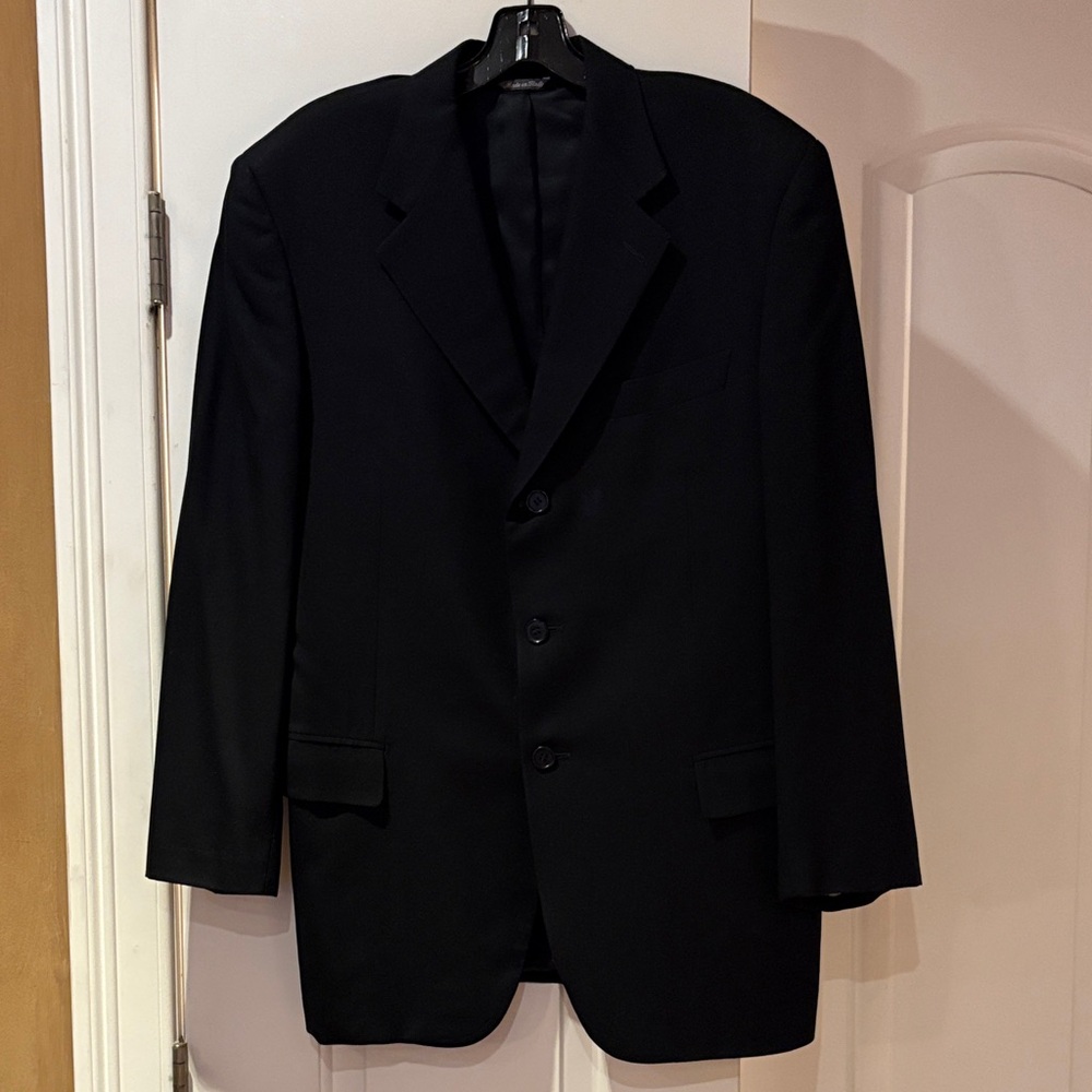Zanella Elegant Black Men's Suit Jacket